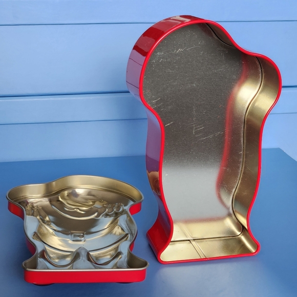 Vintage Coca Cola Santa Christmas Tin Box - Picture 4 of 4